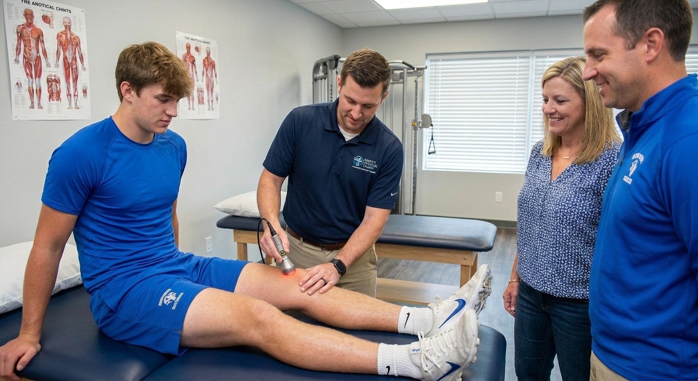 Class IV Laser Therapy treatment for high school sports injuries in Knoxville