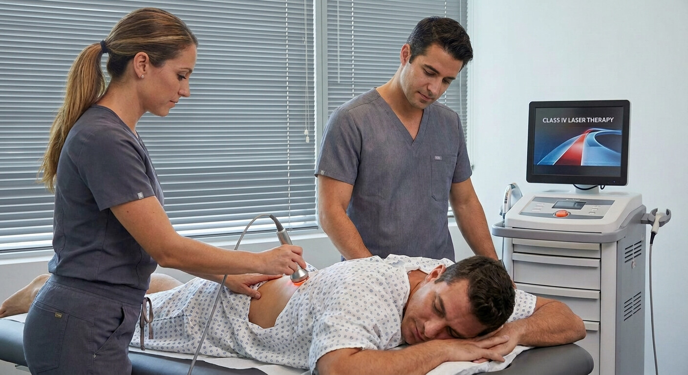 Class IV laser therapy for chronic back pain relief in Aventura