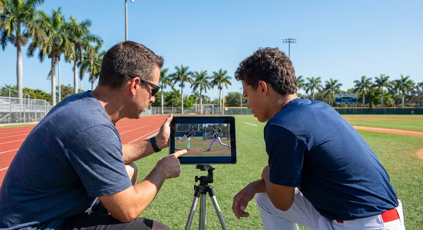 Video analysis for improving athletic mechanics in throwing, hitting, running, and jumping