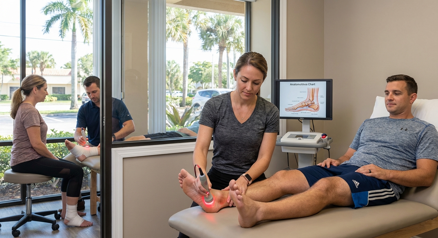 How Laser Therapy Eases Plantar Fasciitis & Speeds Ankle Sprain Healing