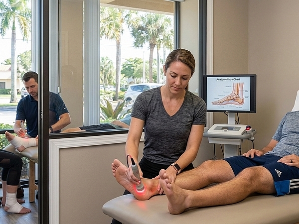 How Laser Therapy Eases Plantar Fasciitis & Speeds Ankle Sprain Healing